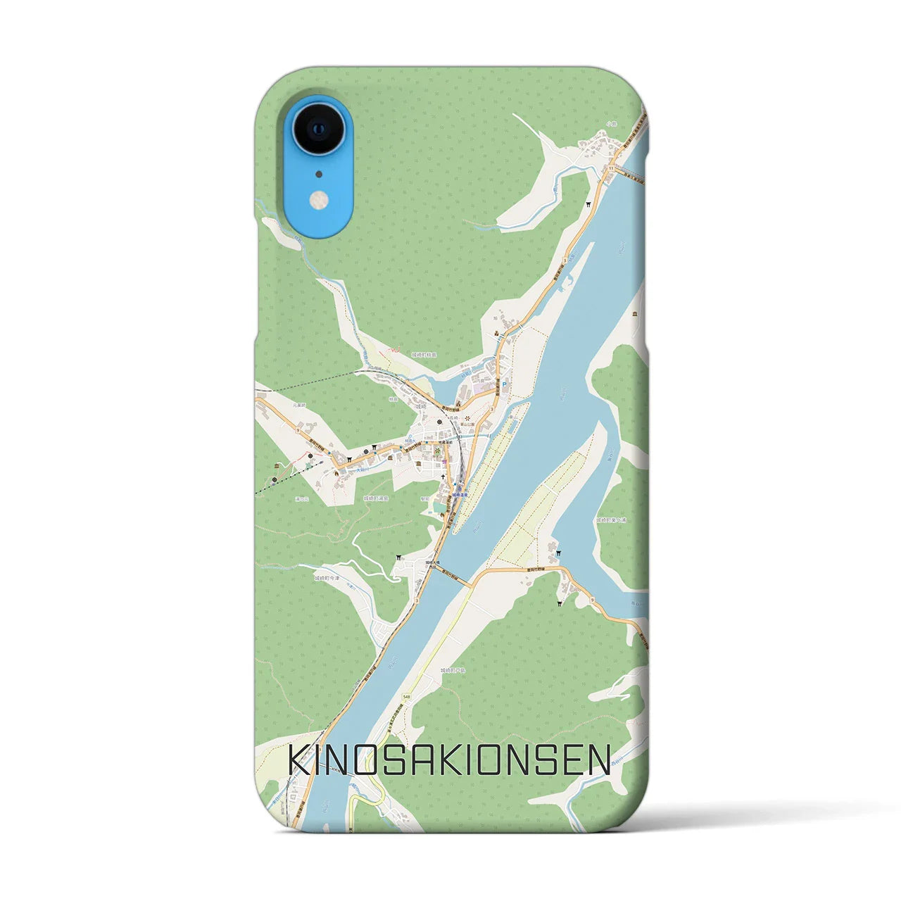 【城崎温泉(兵庫県)】地図柄iPhoneケース(バックカバータイプ)