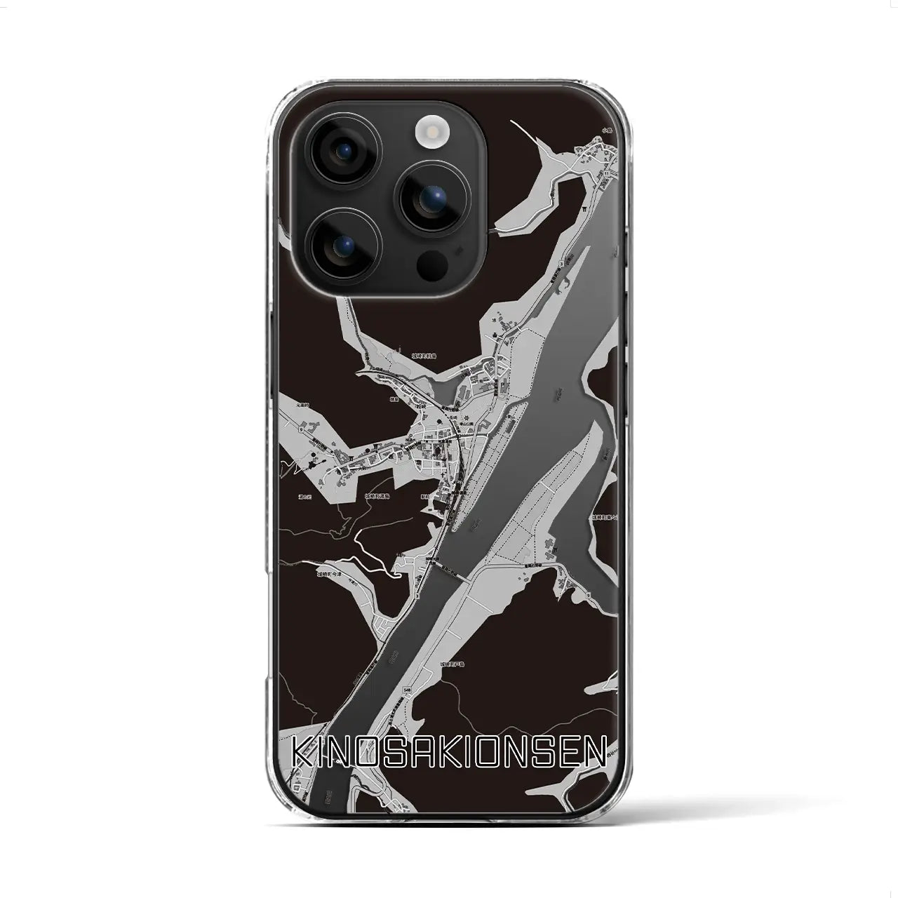 【城崎温泉(兵庫県)】地図柄iPhoneケース(クリアタイプ)