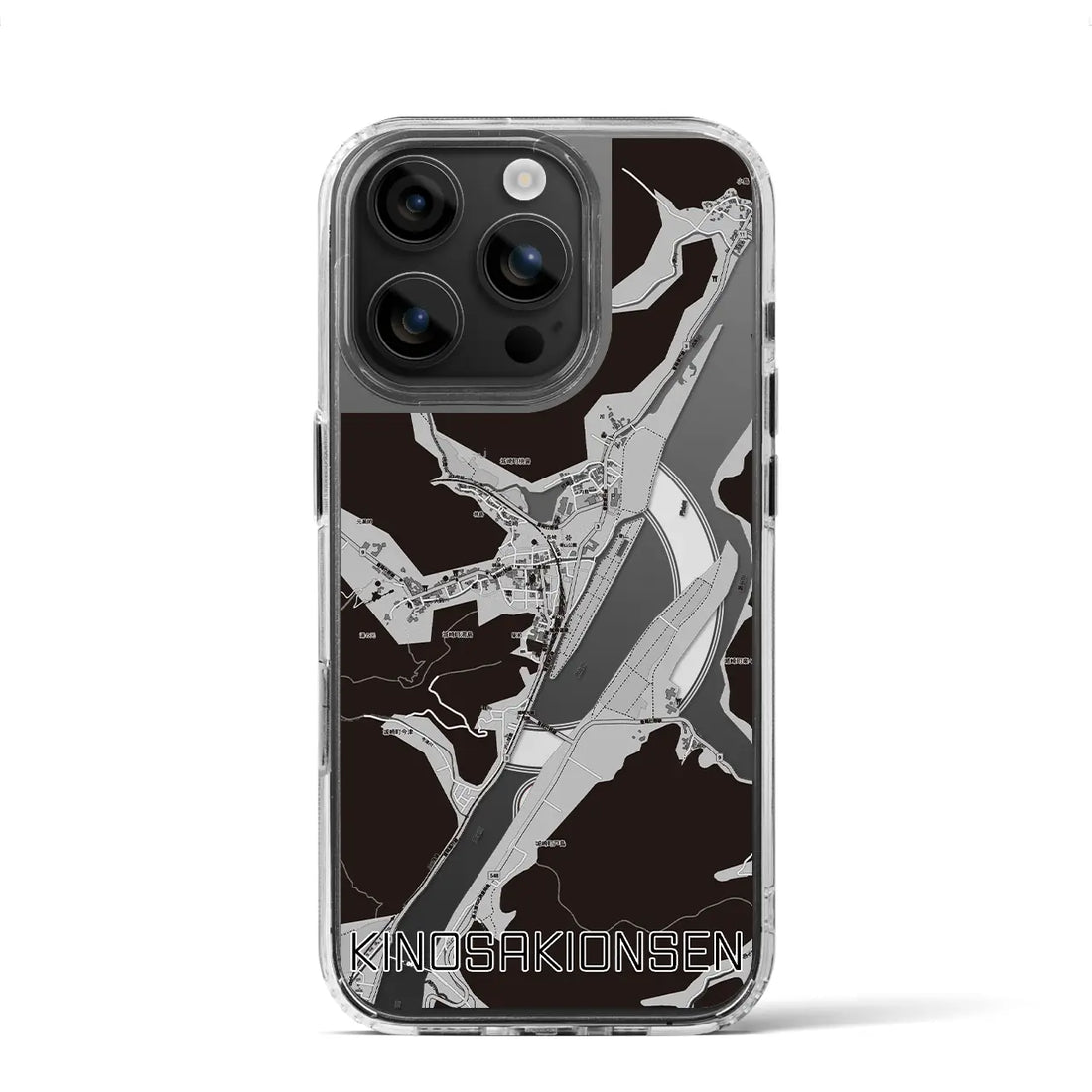 【城崎温泉(兵庫県)】地図柄iPhoneケース(MagSafeタイプ)