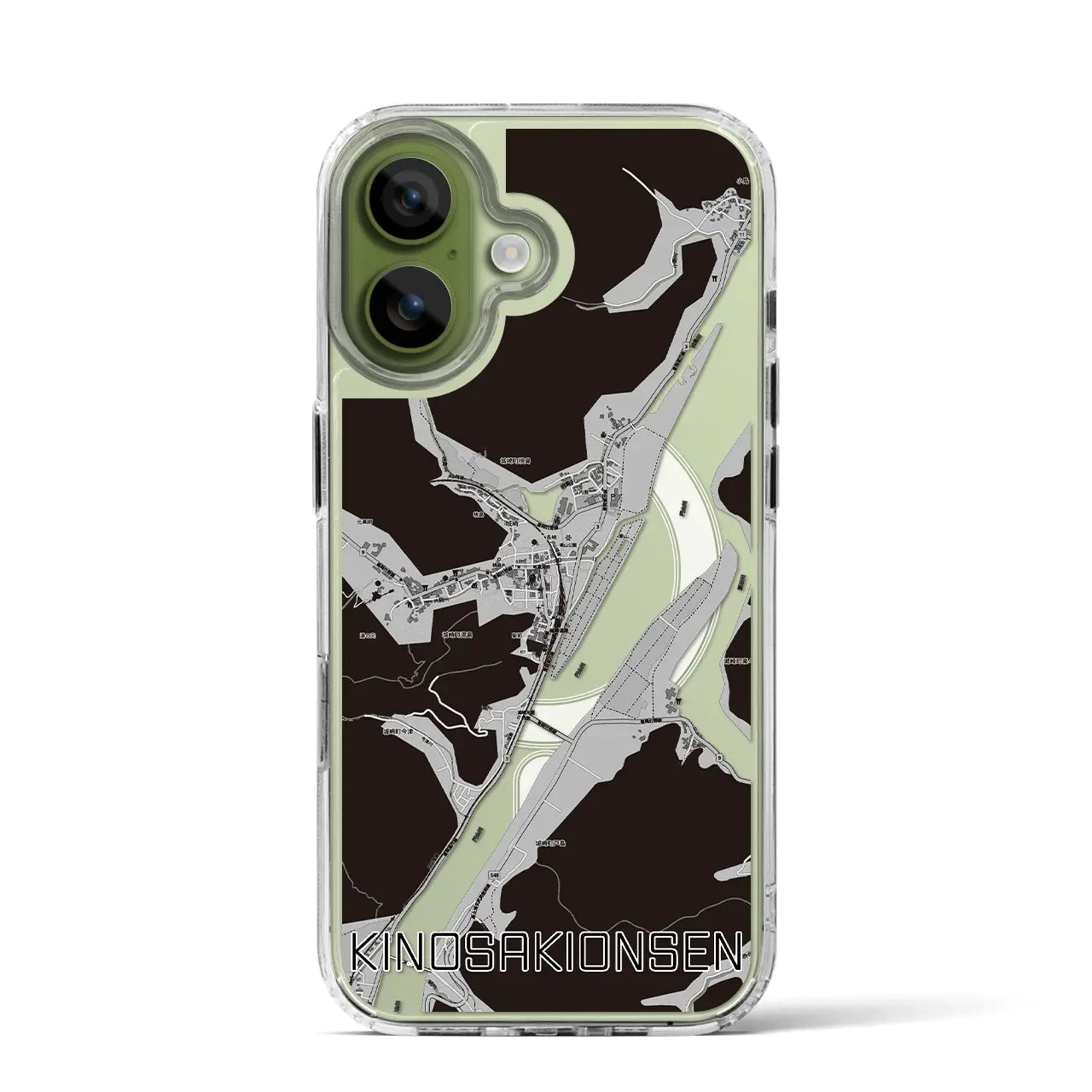 【城崎温泉(兵庫県)】地図柄iPhoneケース(MagSafeタイプ)