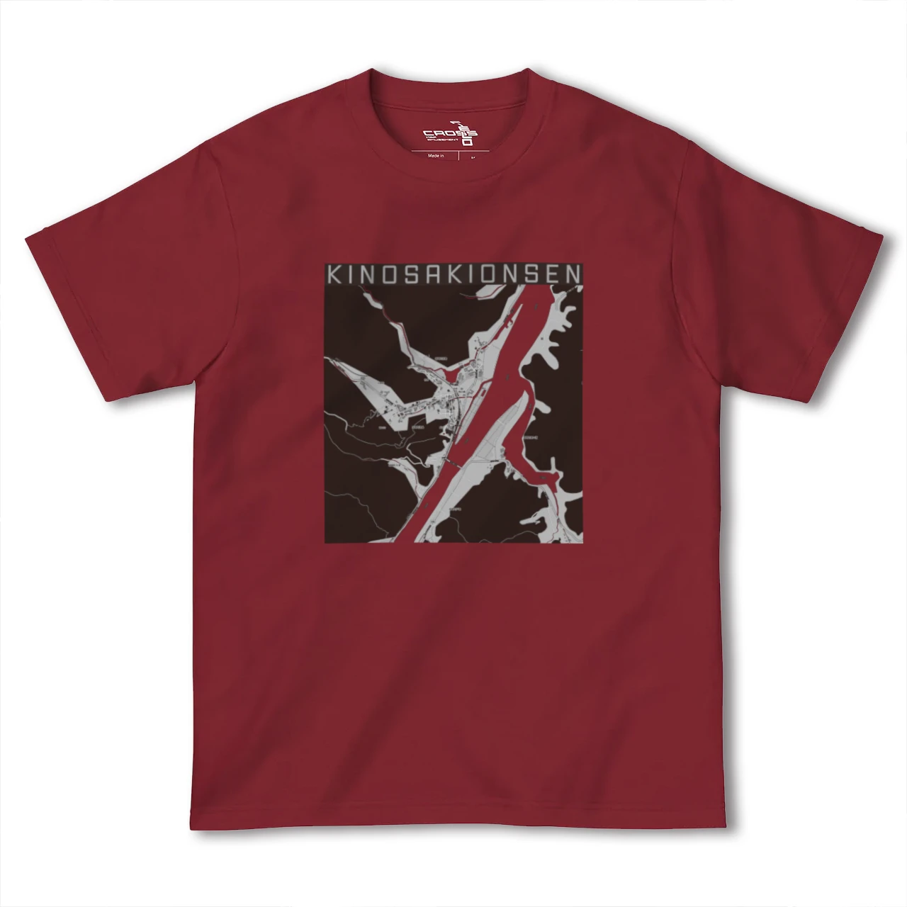 【城崎温泉(兵庫県)】地図柄ヘビーウェイトTシャツ