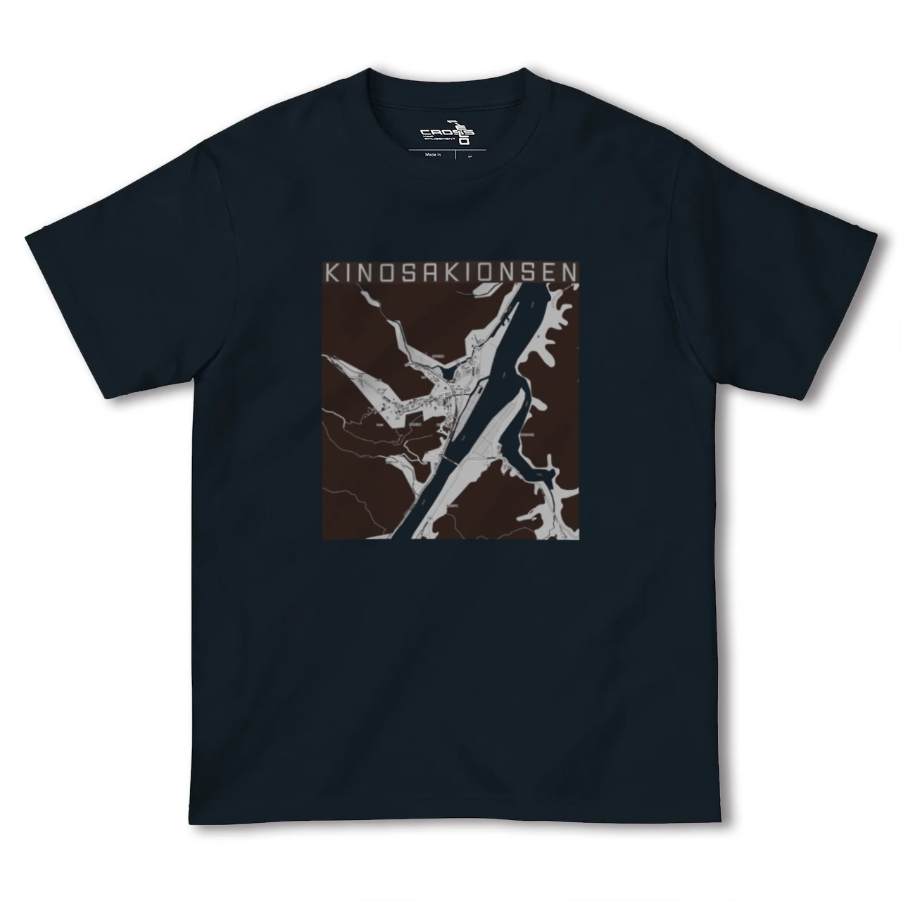 【城崎温泉(兵庫県)】地図柄ヘビーウェイトTシャツ