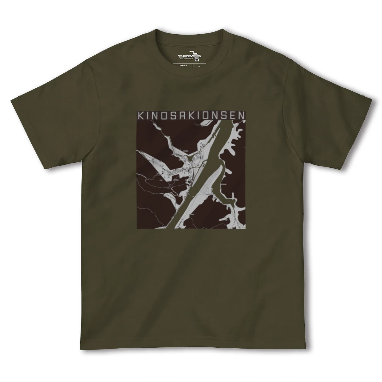 【城崎温泉(兵庫県)】地図柄ヘビーウェイトTシャツ