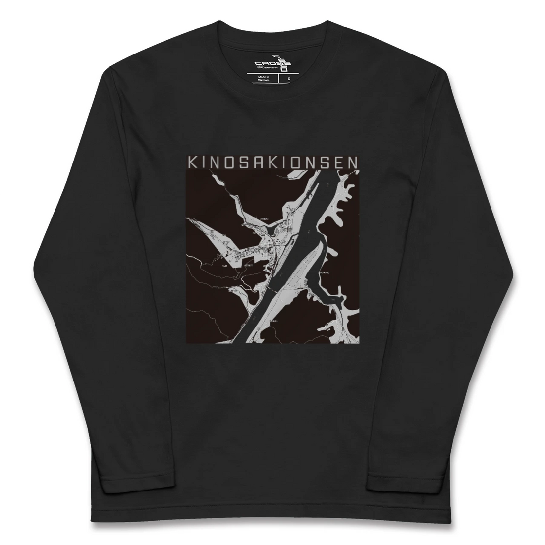 【城崎温泉(兵庫県)】地図柄ロングスリーブTシャツ