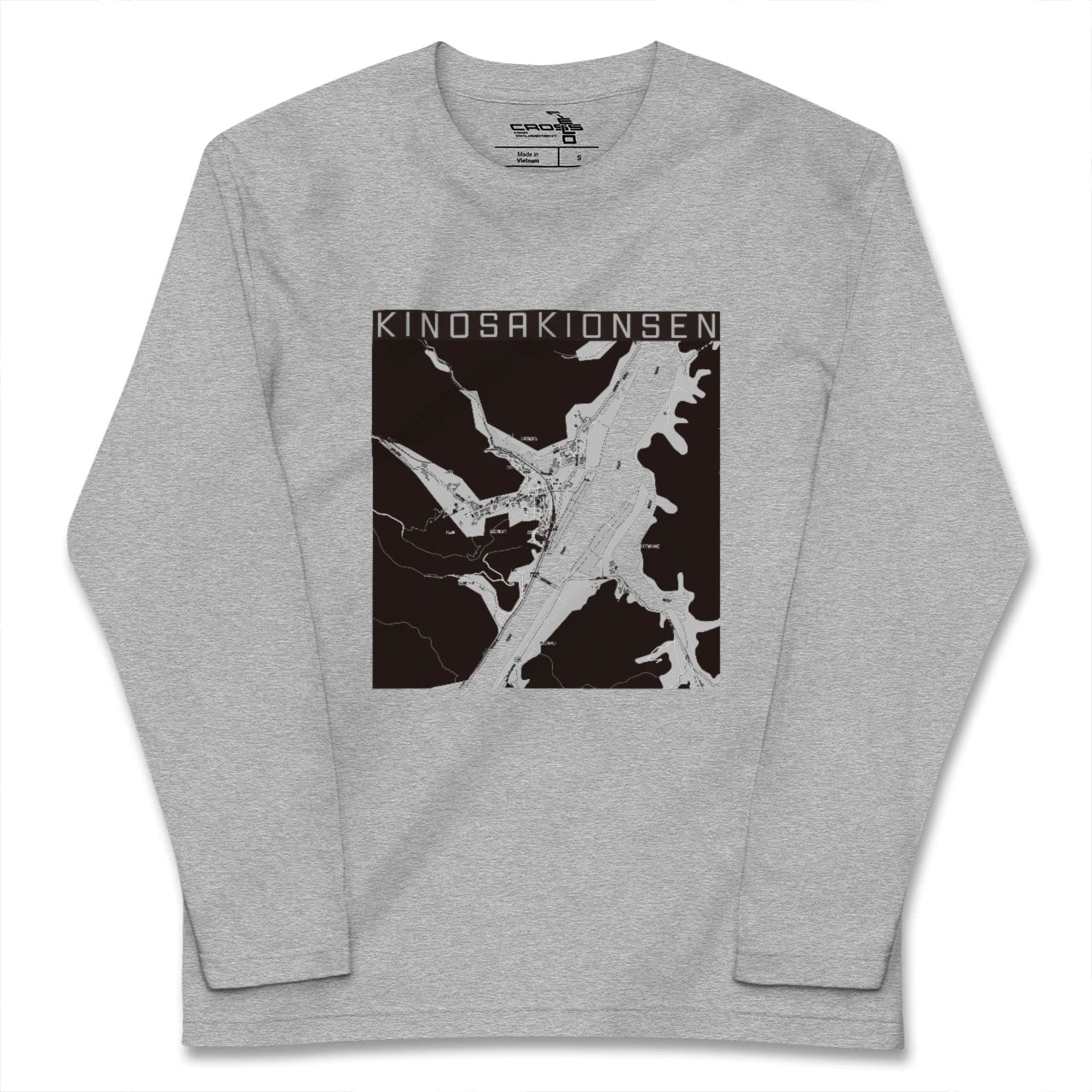 【城崎温泉(兵庫県)】地図柄ロングスリーブTシャツ