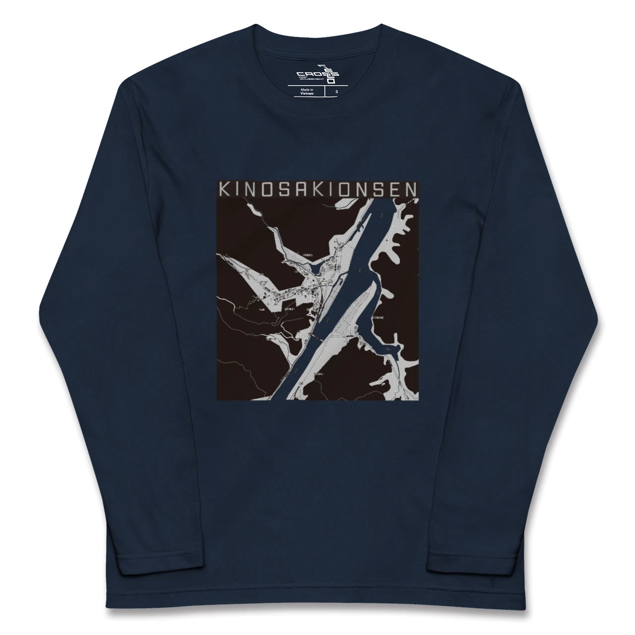 【城崎温泉(兵庫県)】地図柄ロングスリーブTシャツ