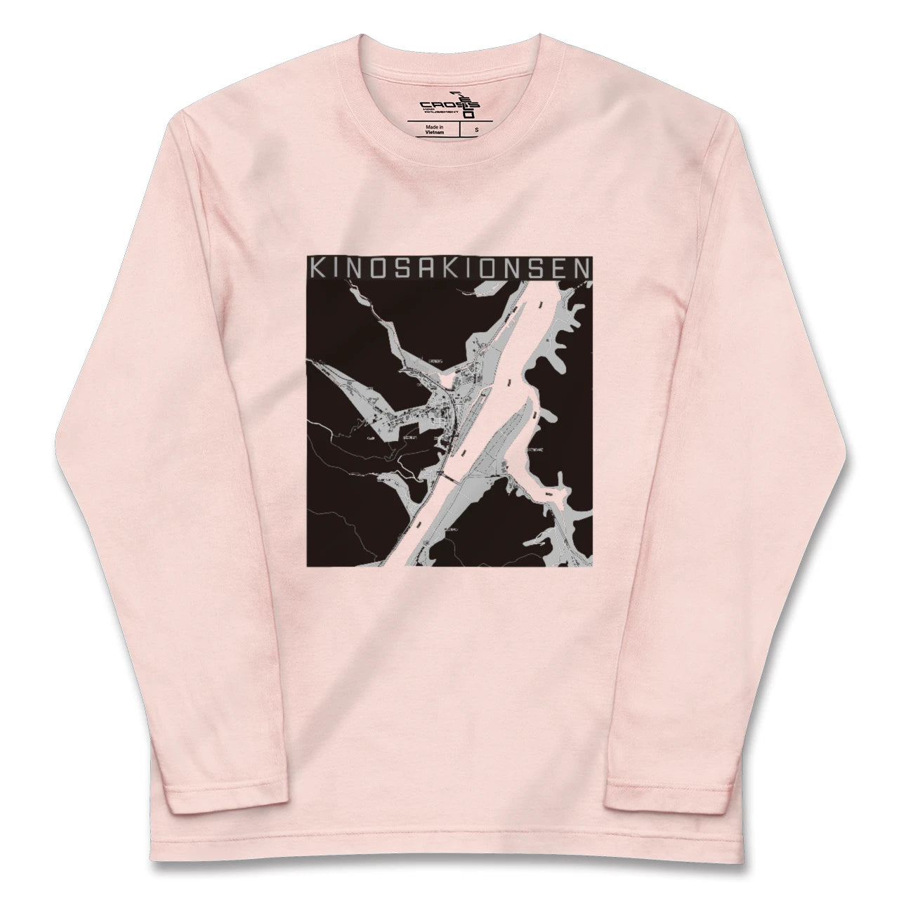 【城崎温泉(兵庫県)】地図柄ロングスリーブTシャツ