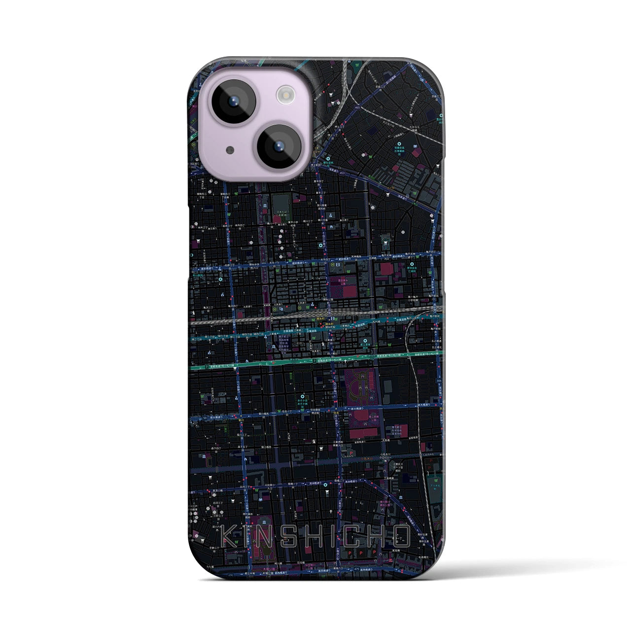 【錦糸町(東京都)】地図柄iPhoneケース(バックカバータイプ)