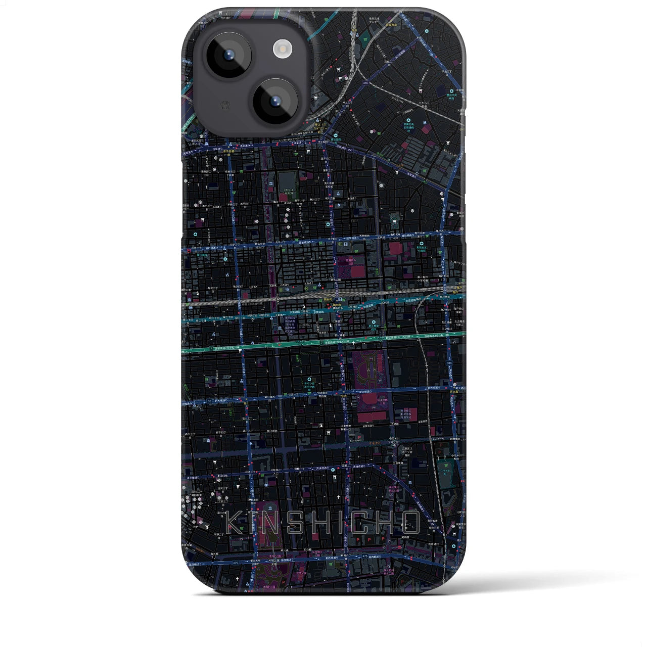 【錦糸町(東京都)】地図柄iPhoneケース(バックカバータイプ)