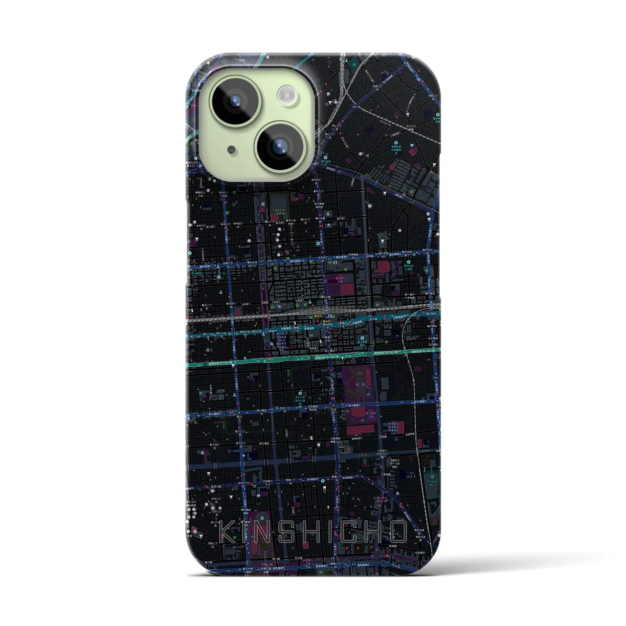 【錦糸町(東京都)】地図柄iPhoneケース(バックカバータイプ)