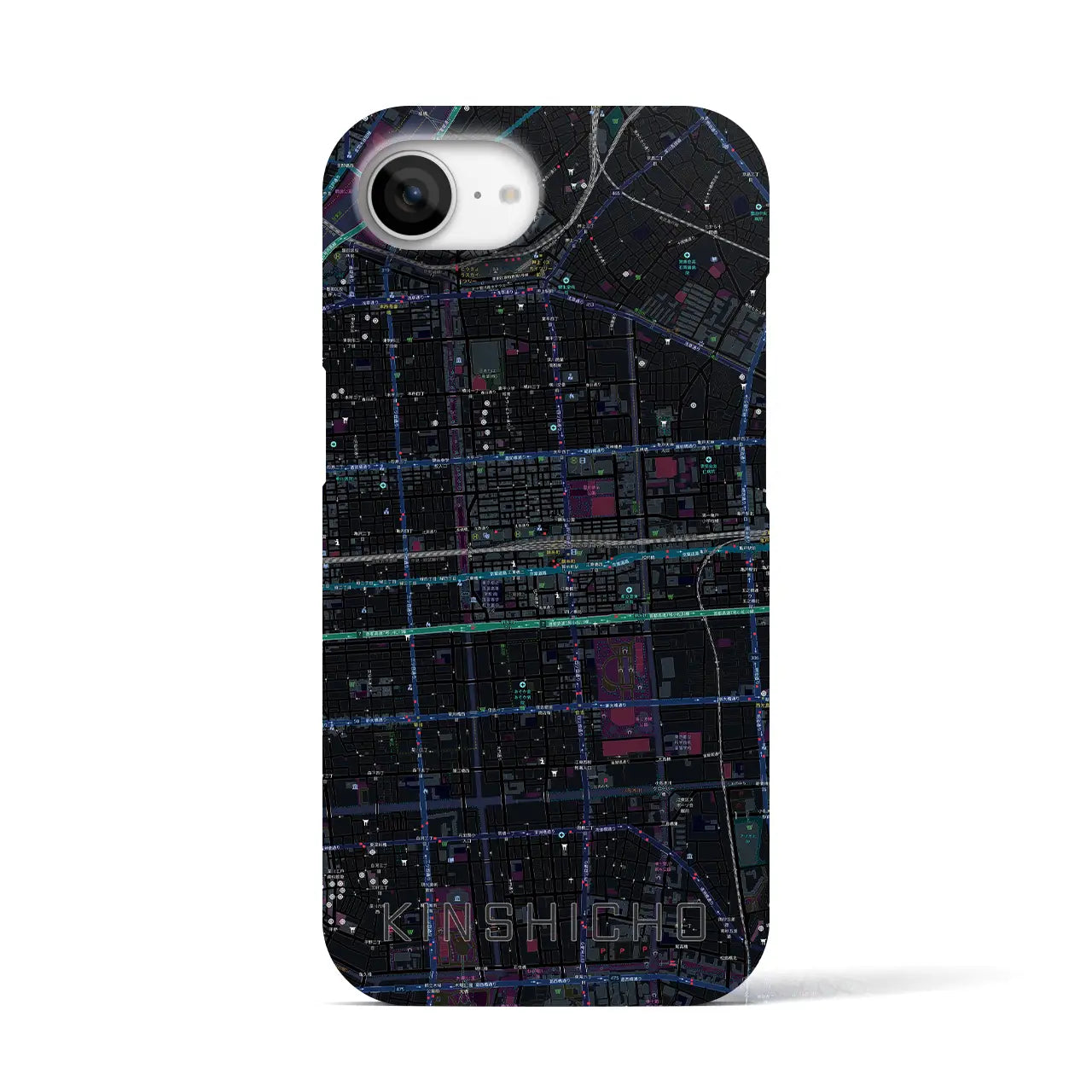 【錦糸町(東京都)】地図柄iPhoneケース(バックカバータイプ)