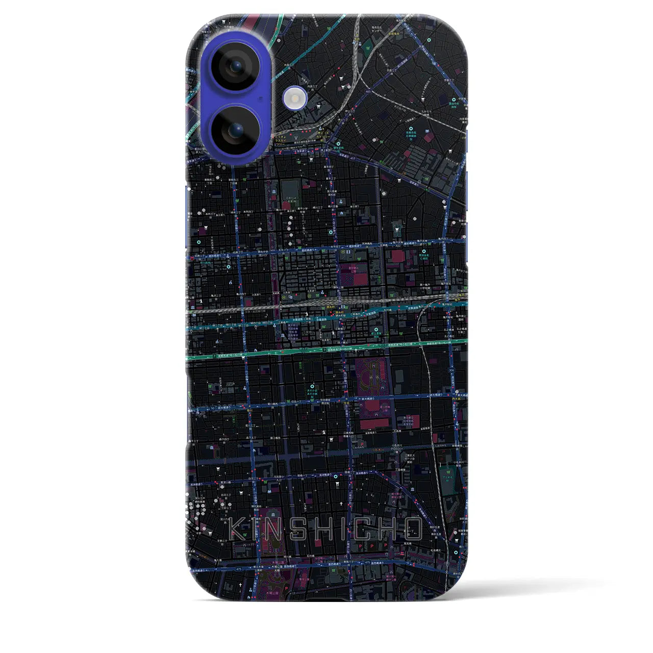 【錦糸町(東京都)】地図柄iPhoneケース(バックカバータイプ)