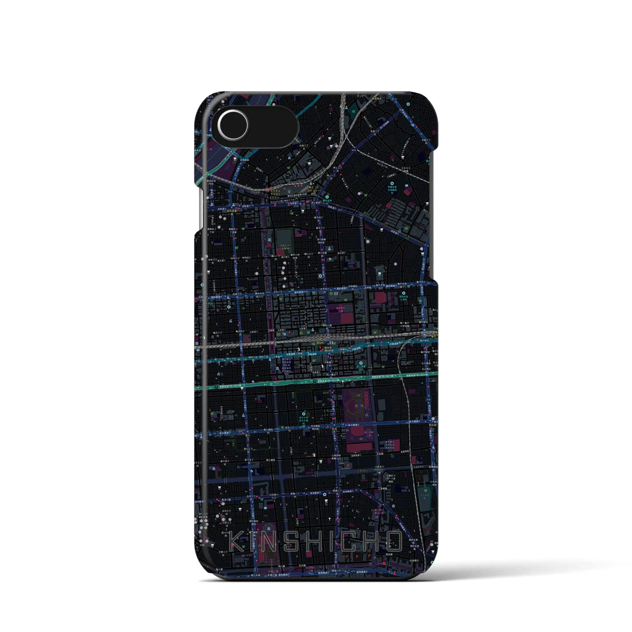 【錦糸町(東京都)】地図柄iPhoneケース(バックカバータイプ)