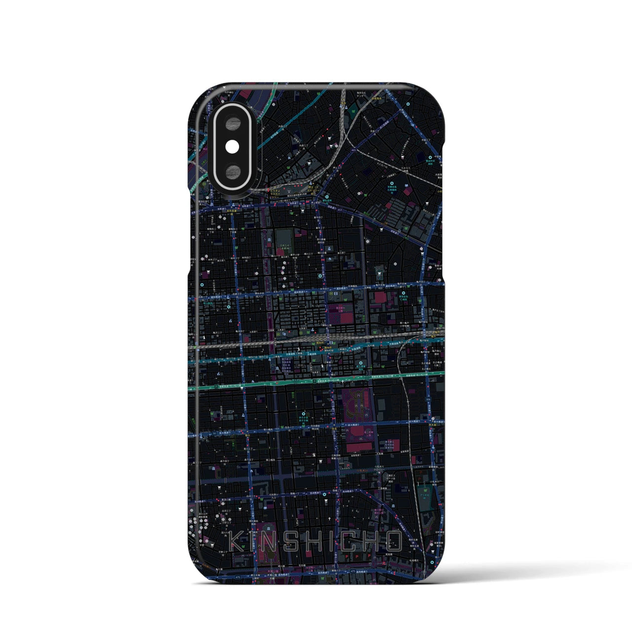 【錦糸町(東京都)】地図柄iPhoneケース(バックカバータイプ)
