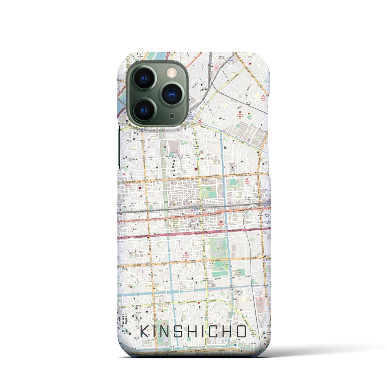 【錦糸町(東京都)】地図柄iPhoneケース(バックカバータイプ)