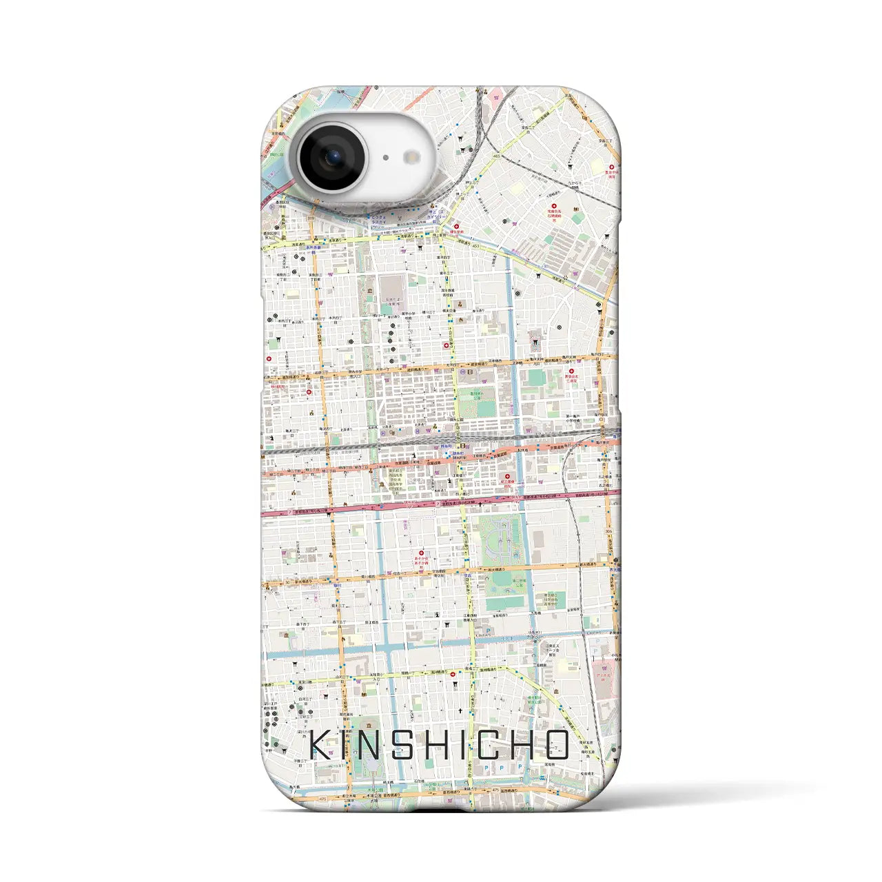 【錦糸町(東京都)】地図柄iPhoneケース(バックカバータイプ)