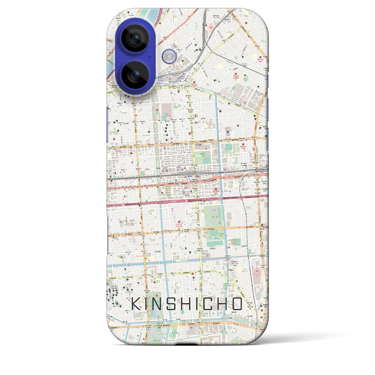 【錦糸町(東京都)】地図柄iPhoneケース(バックカバータイプ)
