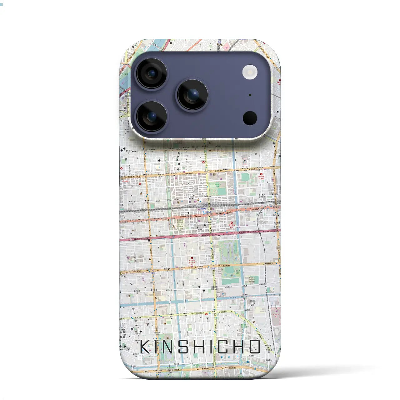 【錦糸町(東京都)】地図柄iPhoneケース(バックカバータイプ)ナチュラル・iPhone 17 Pro Max 用