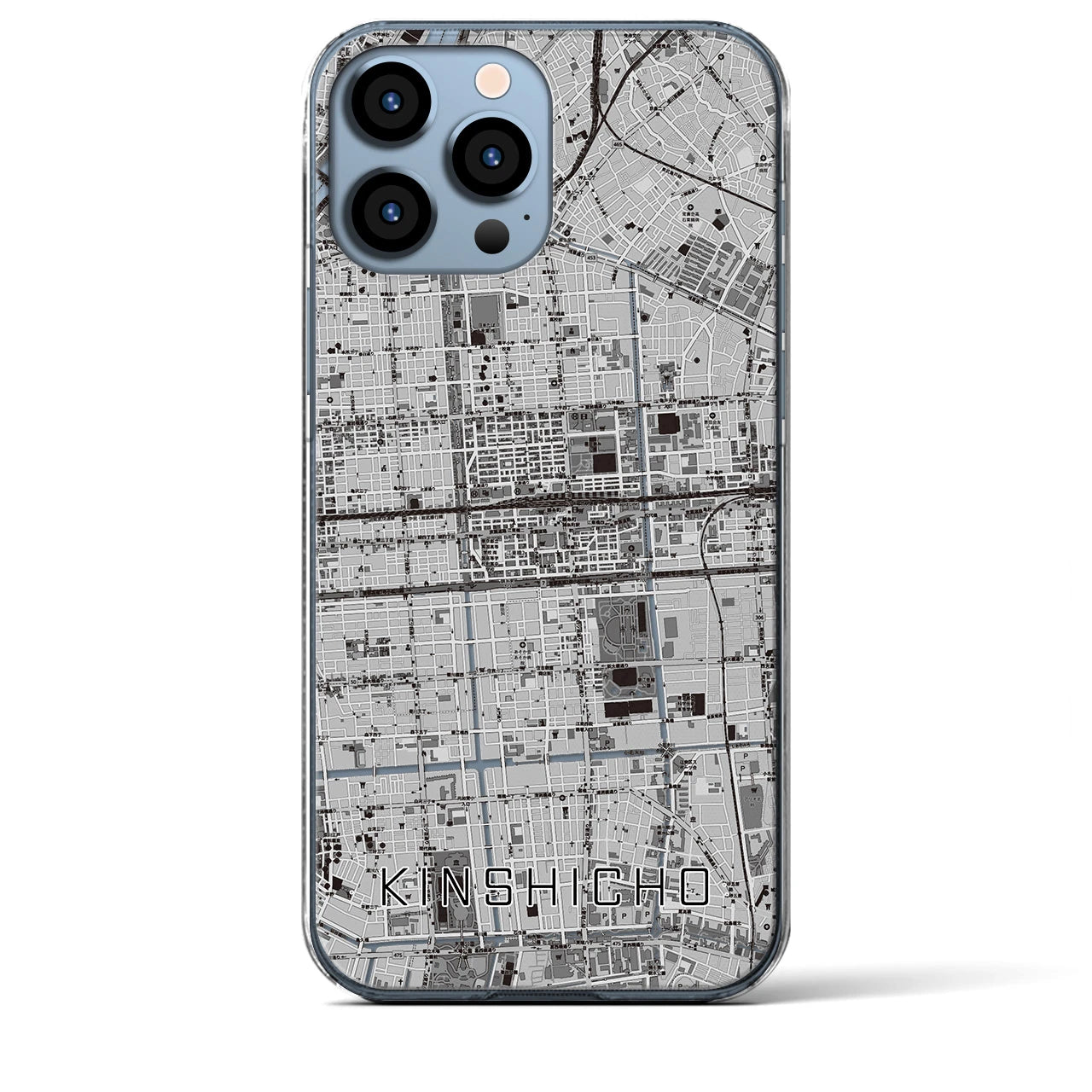 【錦糸町(東京都)】地図柄iPhoneケース(クリアタイプ)