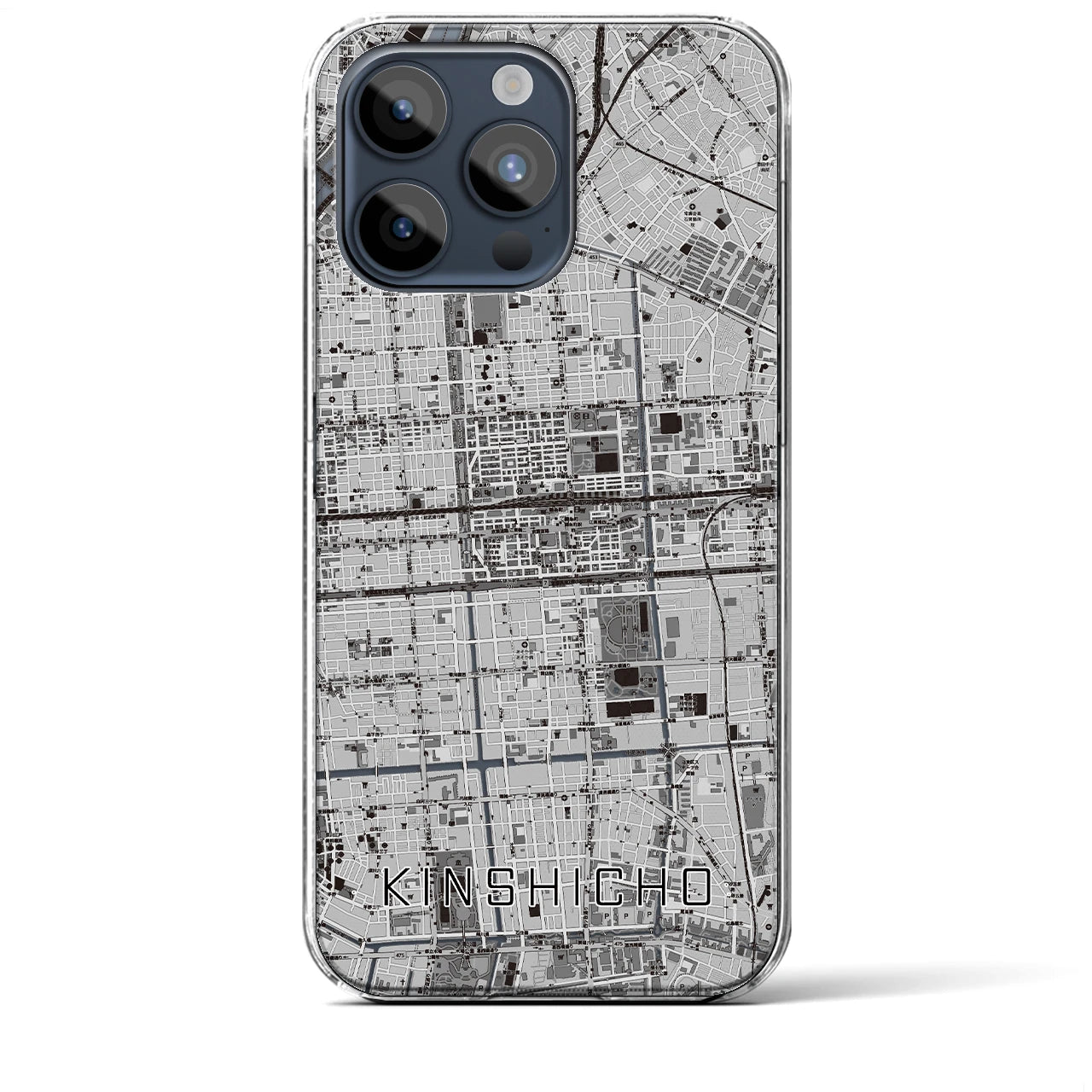 【錦糸町(東京都)】地図柄iPhoneケース(クリアタイプ)