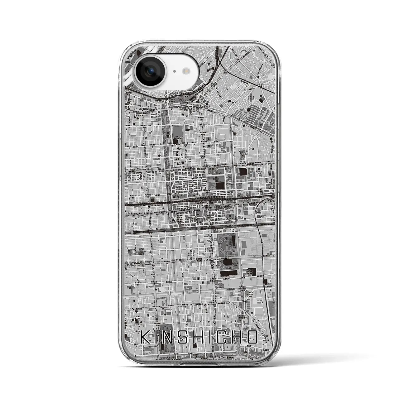 【錦糸町(東京都)】地図柄iPhoneケース(クリアタイプ)