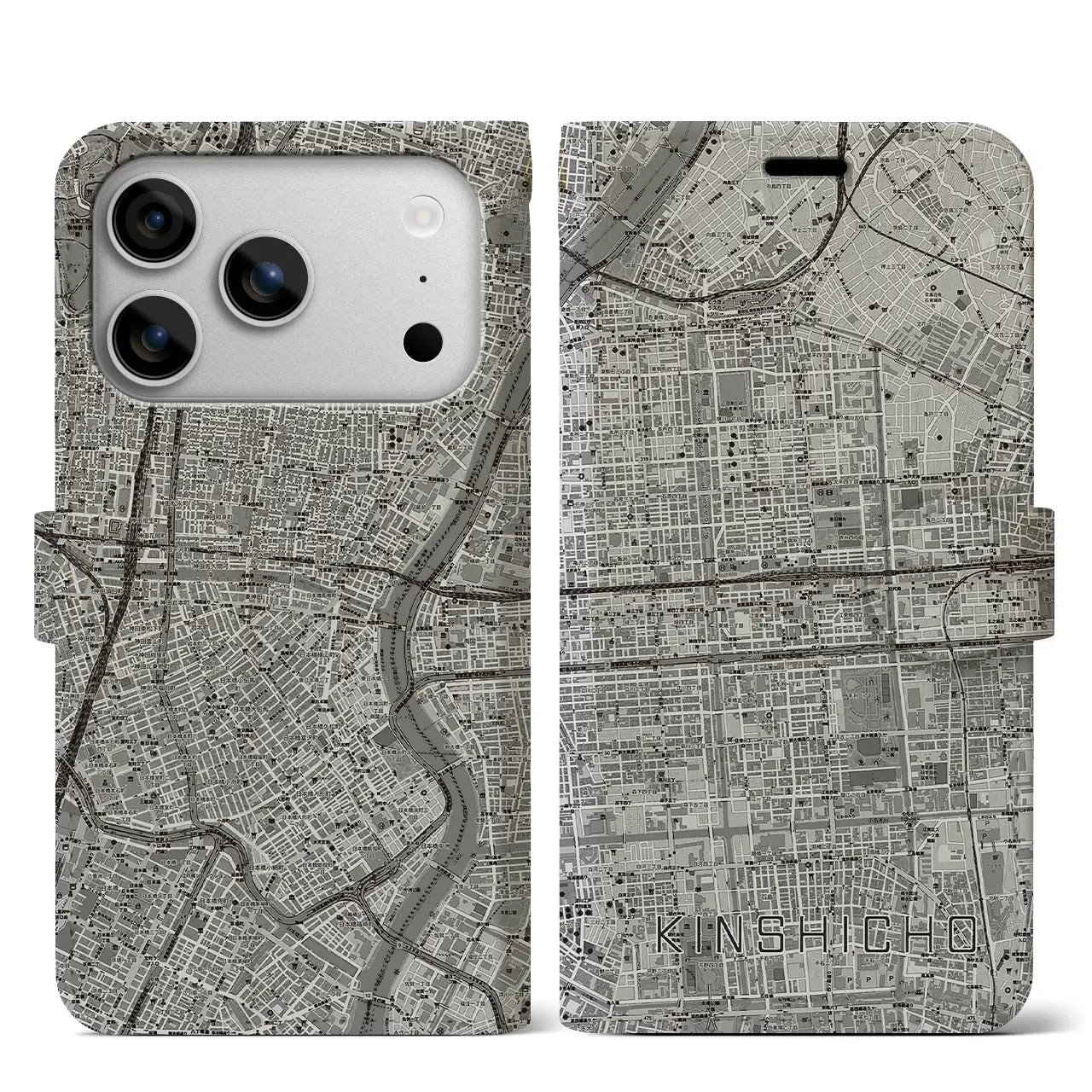 【錦糸町(東京都)】地図柄iPhoneケース(手帳タイプ)