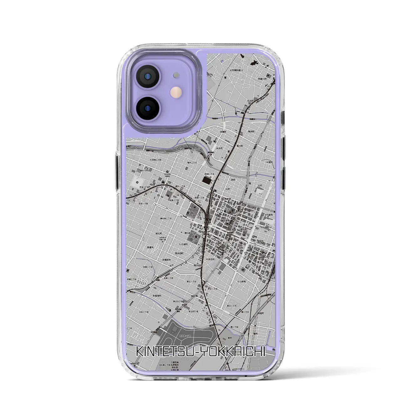 【近鉄四日市(三重県)】地図柄iPhoneケース(MagSafeタイプ)