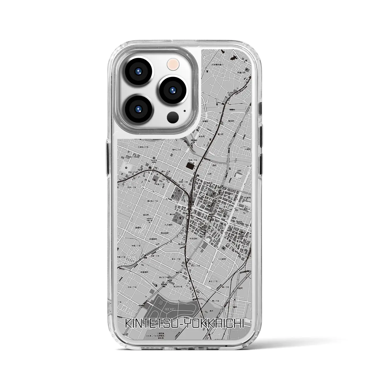 【近鉄四日市(三重県)】地図柄iPhoneケース(MagSafeタイプ)