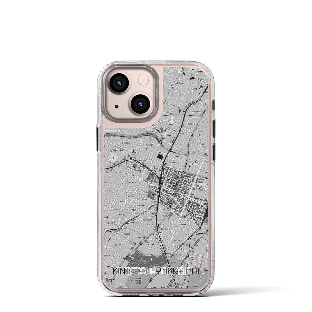 【近鉄四日市(三重県)】地図柄iPhoneケース(MagSafeタイプ)