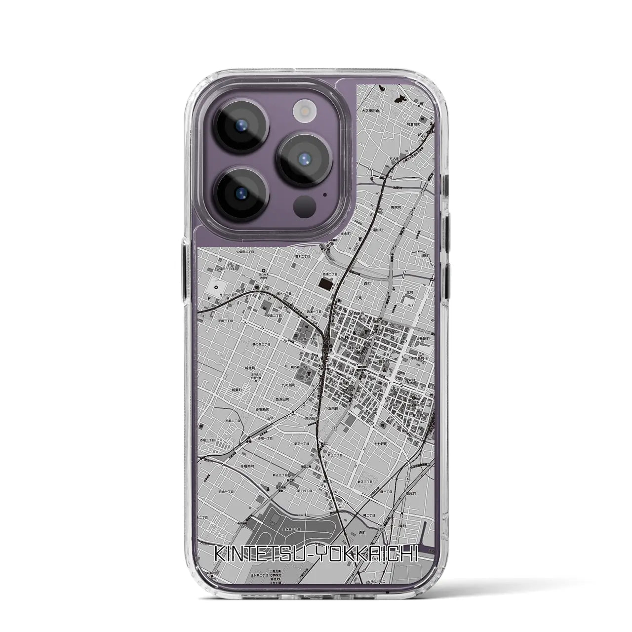 【近鉄四日市(三重県)】地図柄iPhoneケース(MagSafeタイプ)