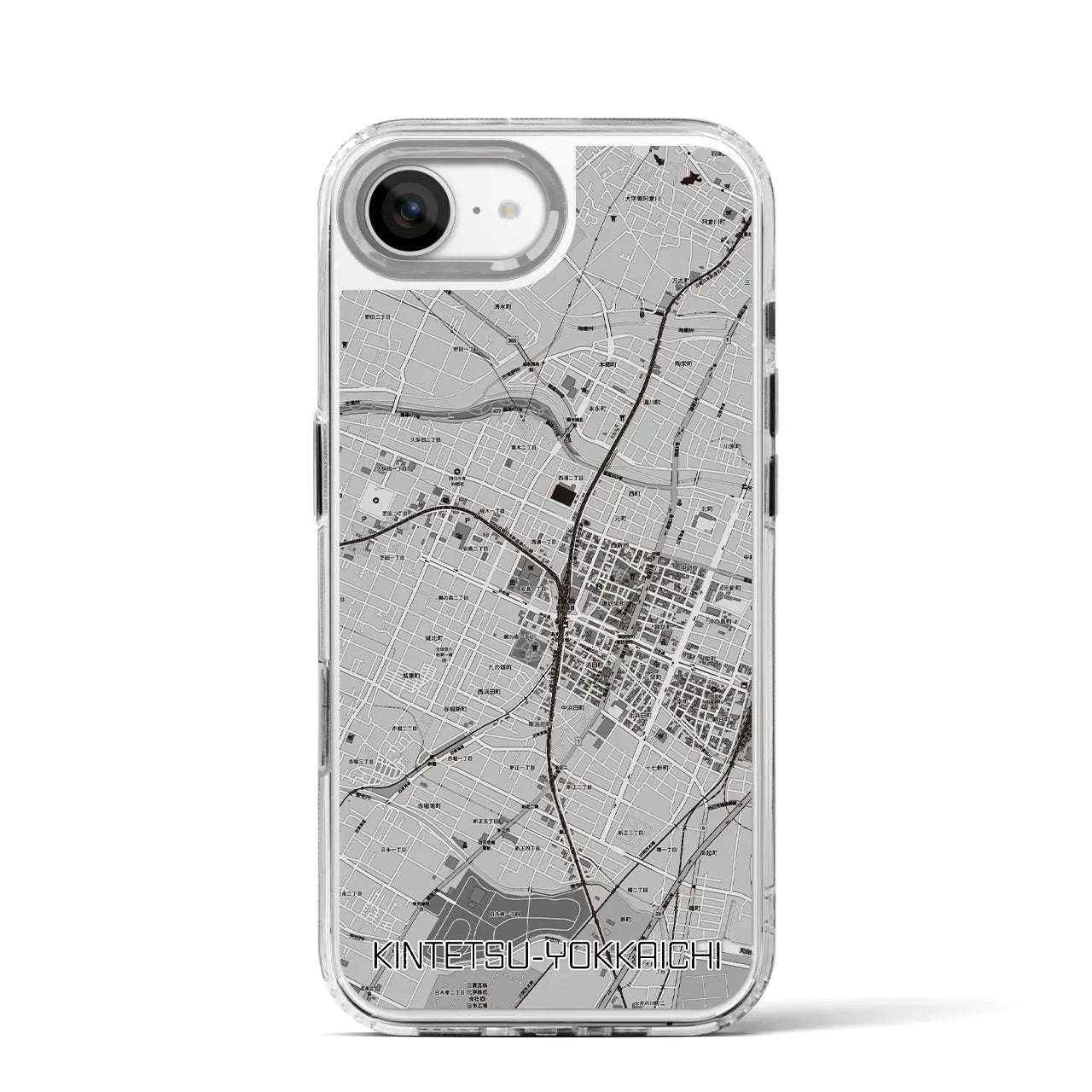 【近鉄四日市(三重県)】地図柄iPhoneケース(MagSafeタイプ)