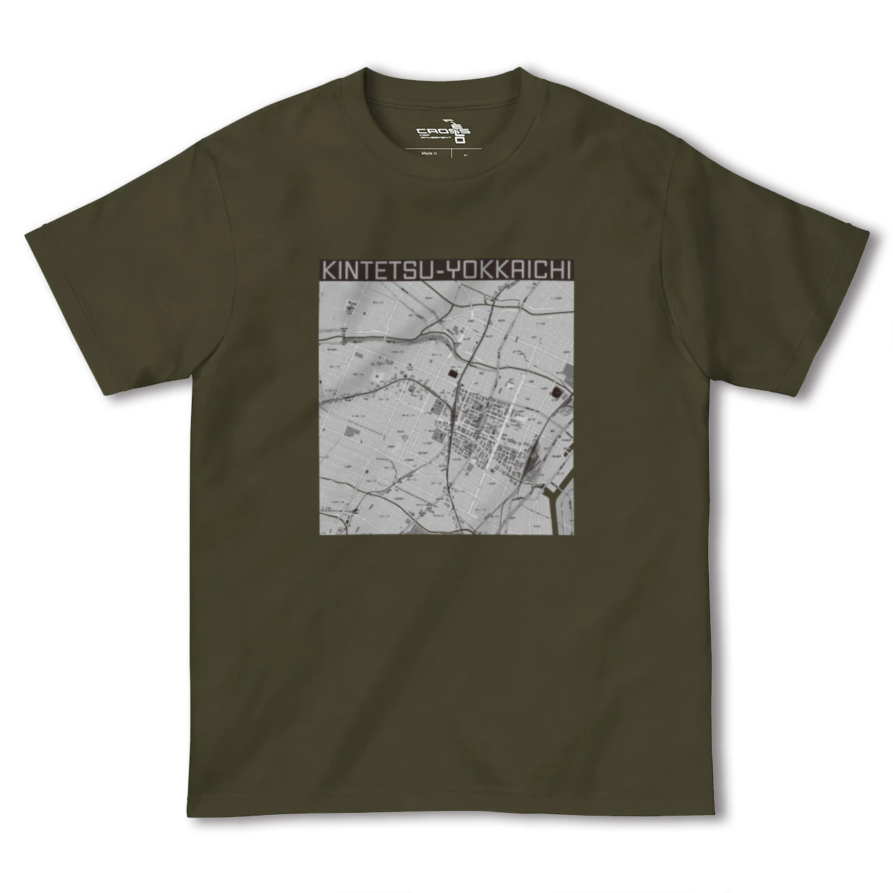 【近鉄四日市(三重県)】地図柄ヘビーウェイトTシャツ