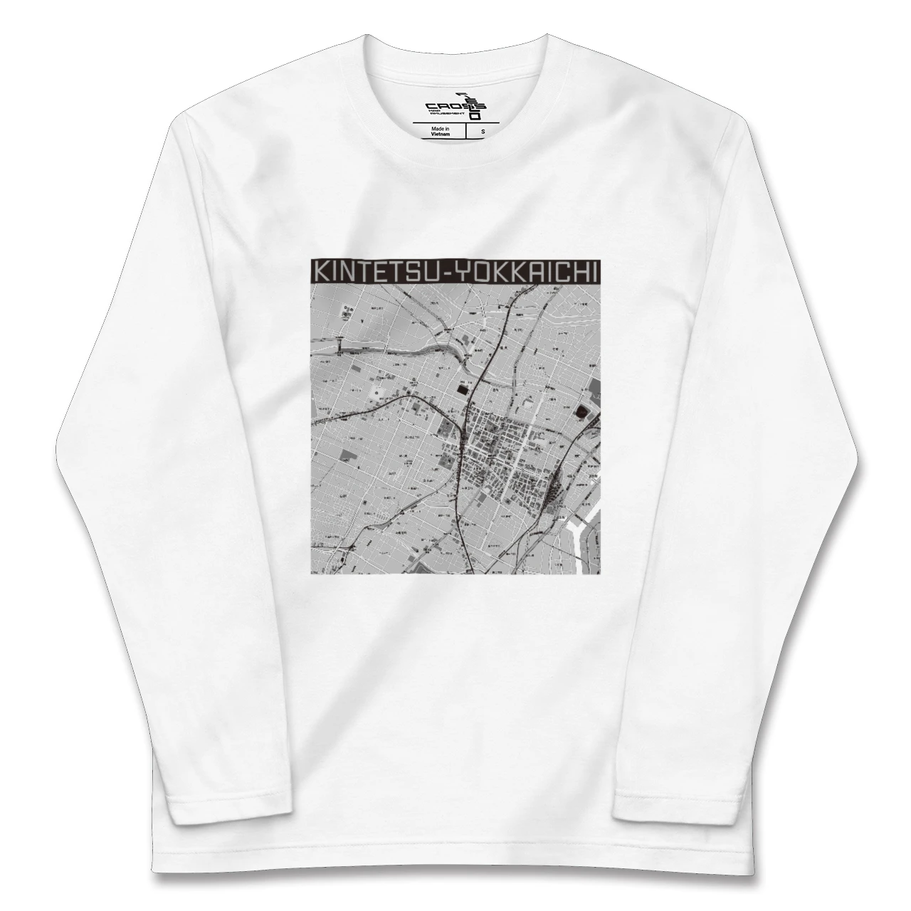 【近鉄四日市(三重県)】地図柄ロングスリーブTシャツ
