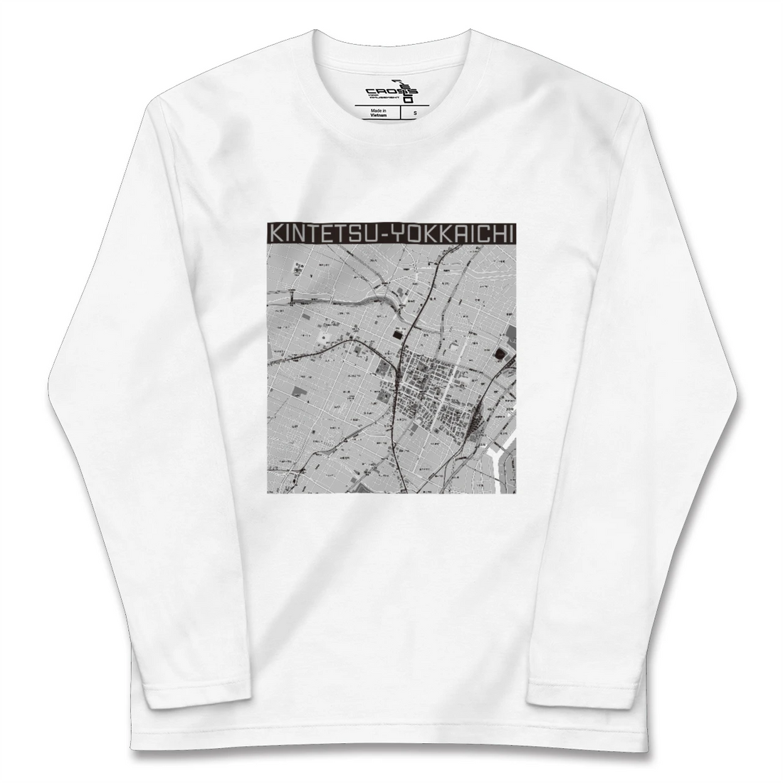 【近鉄四日市(三重県)】地図柄ロングスリーブTシャツ