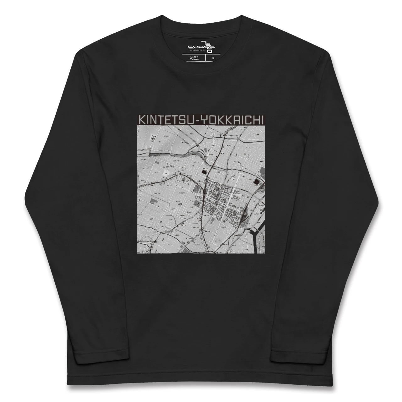 【近鉄四日市(三重県)】地図柄ロングスリーブTシャツ