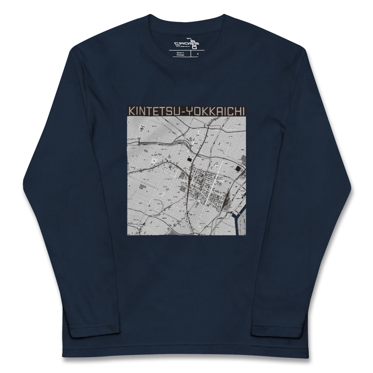 【近鉄四日市(三重県)】地図柄ロングスリーブTシャツ