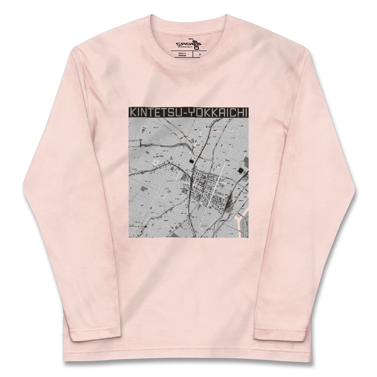 【近鉄四日市(三重県)】地図柄ロングスリーブTシャツ