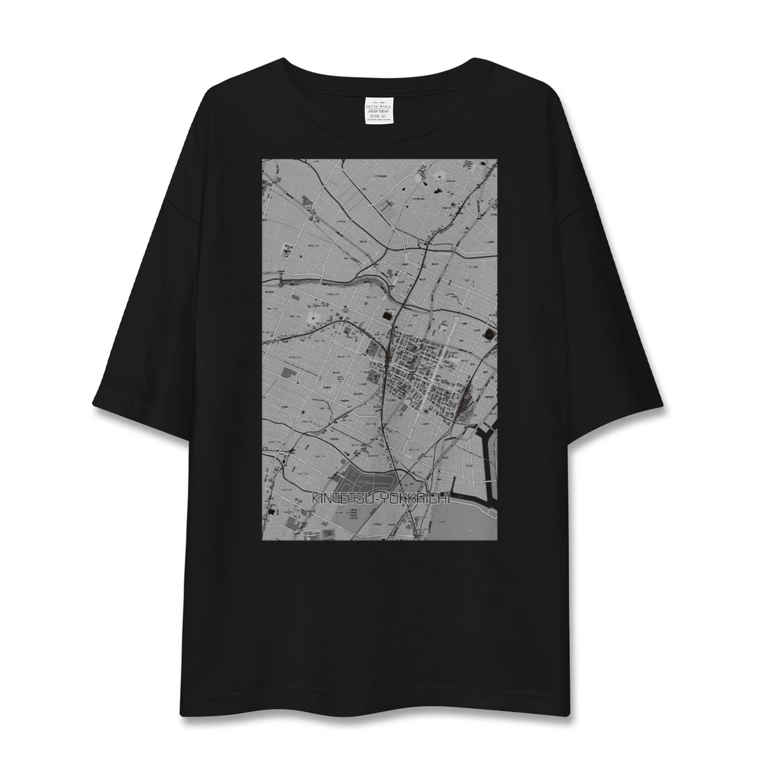 【近鉄四日市(三重県)】地図柄ビッグシルエットTシャツ