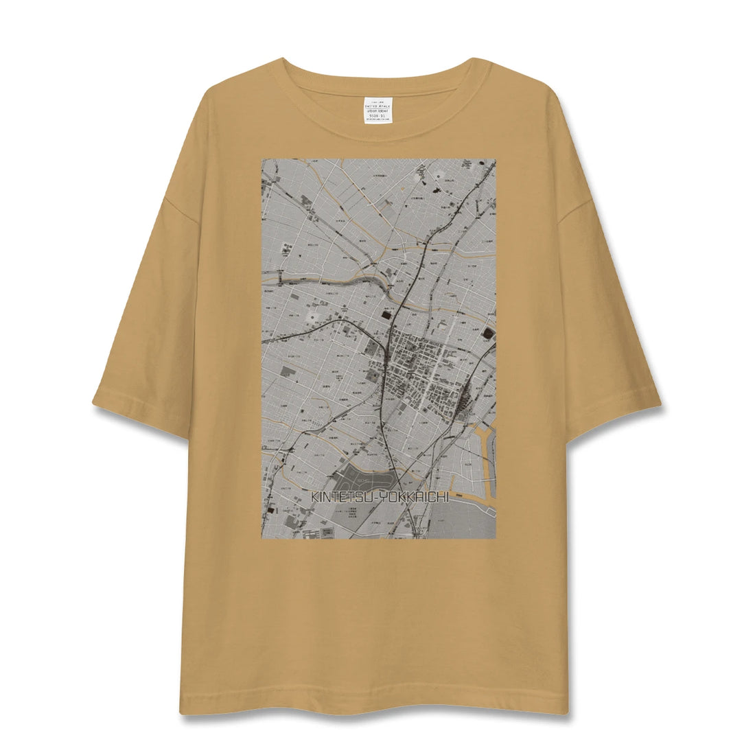 【近鉄四日市(三重県)】地図柄ビッグシルエットTシャツ