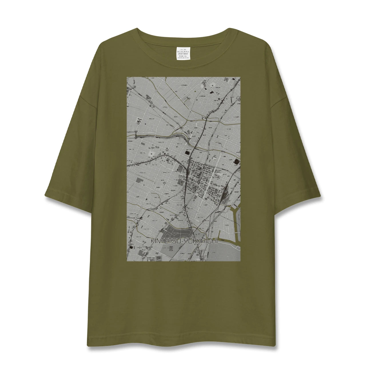 【近鉄四日市(三重県)】地図柄ビッグシルエットTシャツ