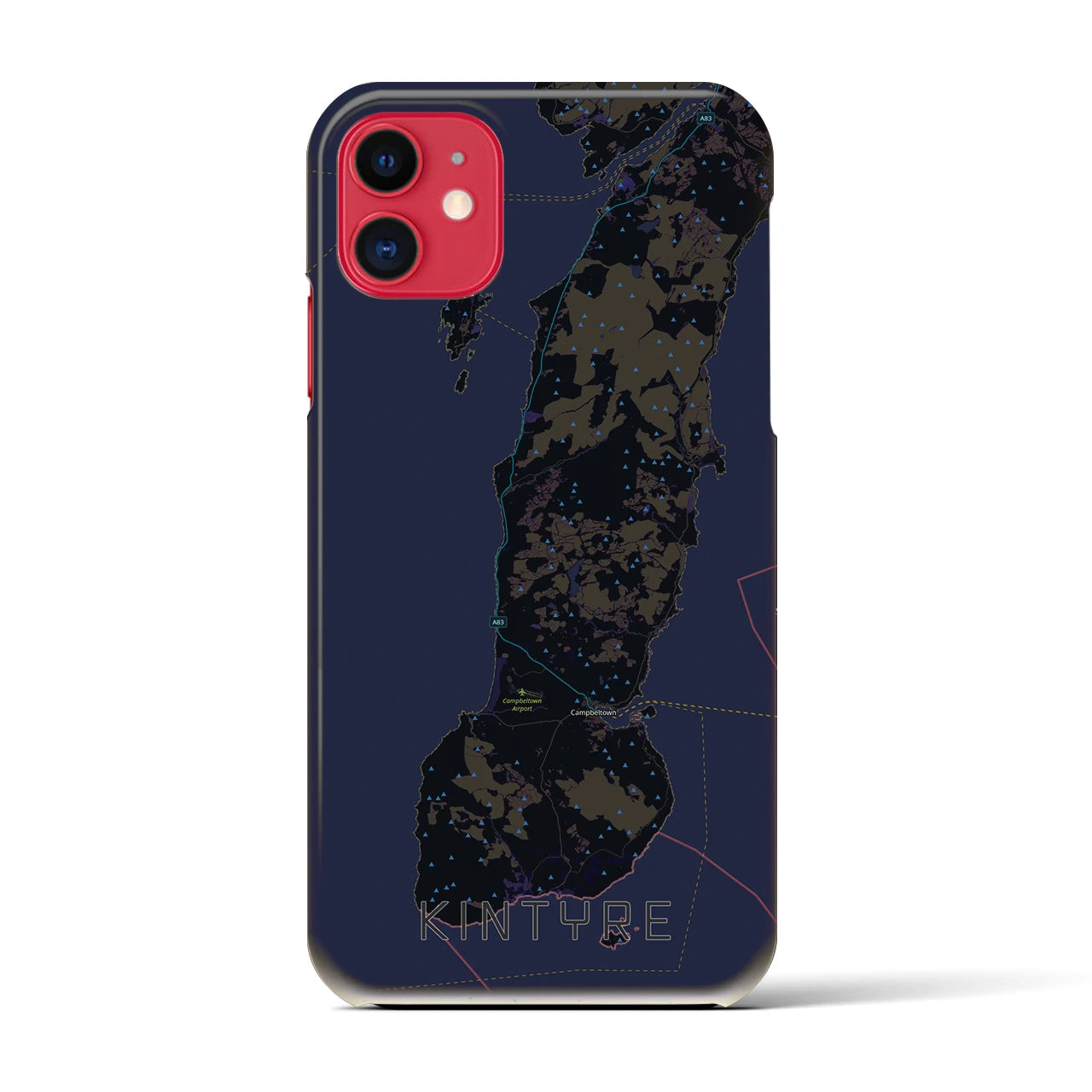 【キンタイア(イギリス)】地図柄iPhoneケース(バックカバータイプ)