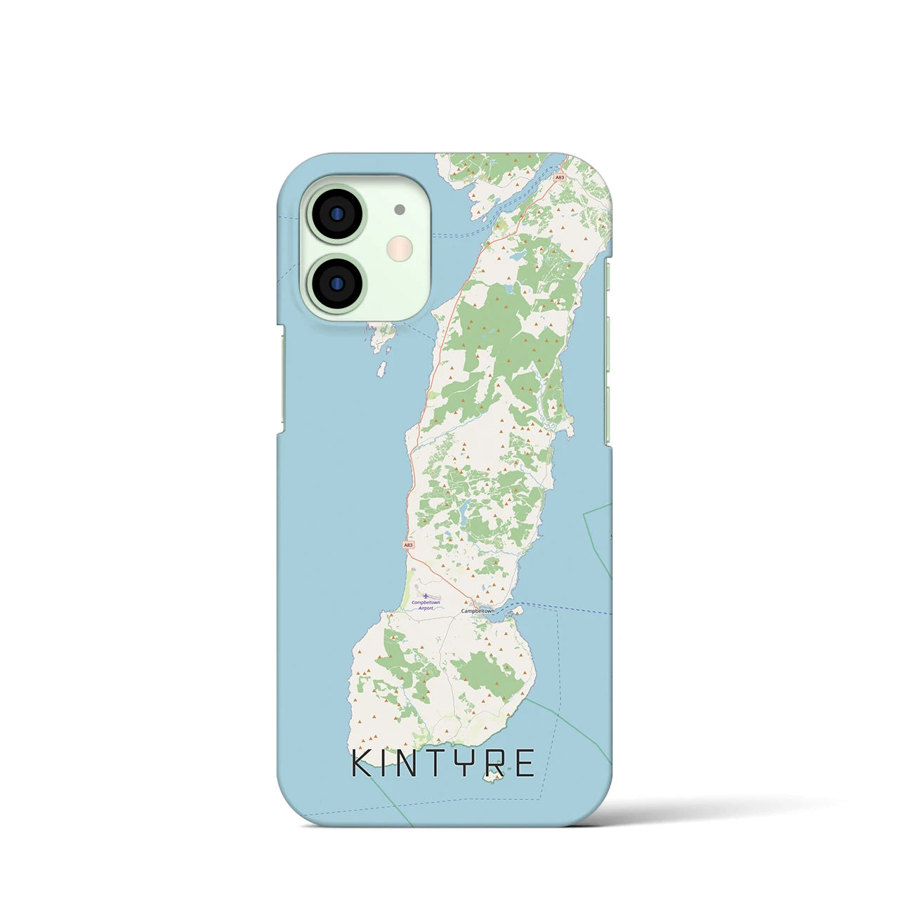 【キンタイア(イギリス)】地図柄iPhoneケース(バックカバータイプ)