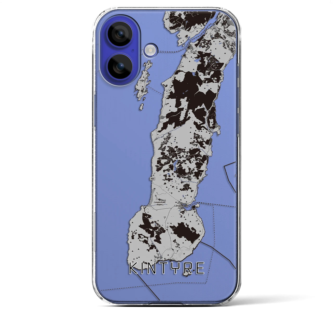 【キンタイア(イギリス)】地図柄iPhoneケース(クリアタイプ)