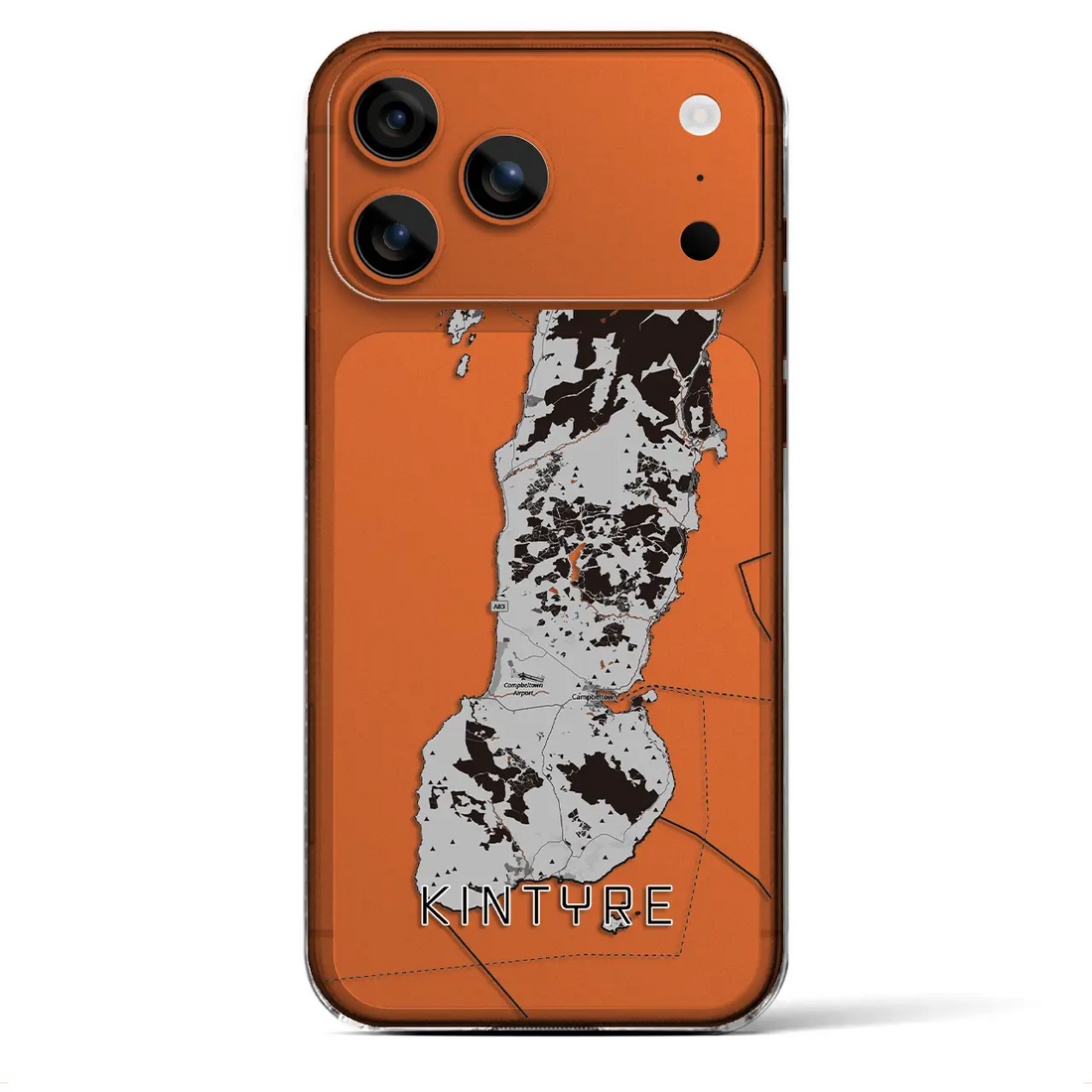 【キンタイア(イギリス)】地図柄iPhoneケース(クリアタイプ)