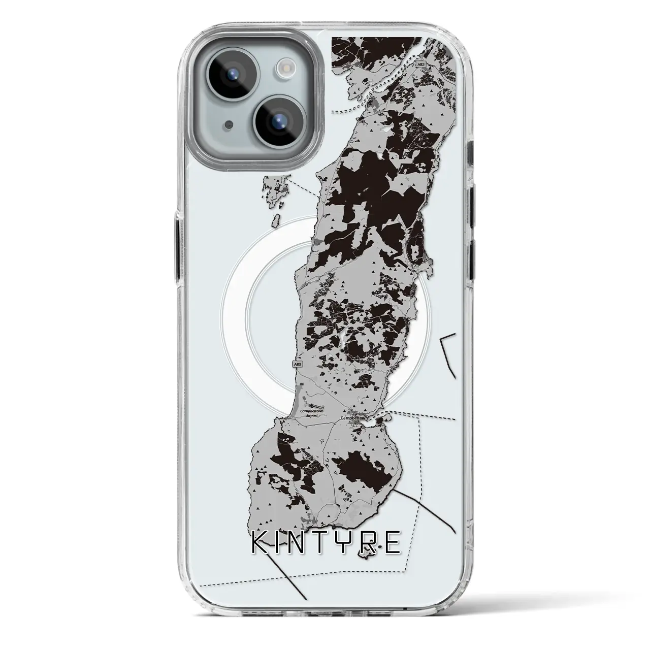 【キンタイア(イギリス)】地図柄iPhoneケース(MagSafeタイプ)