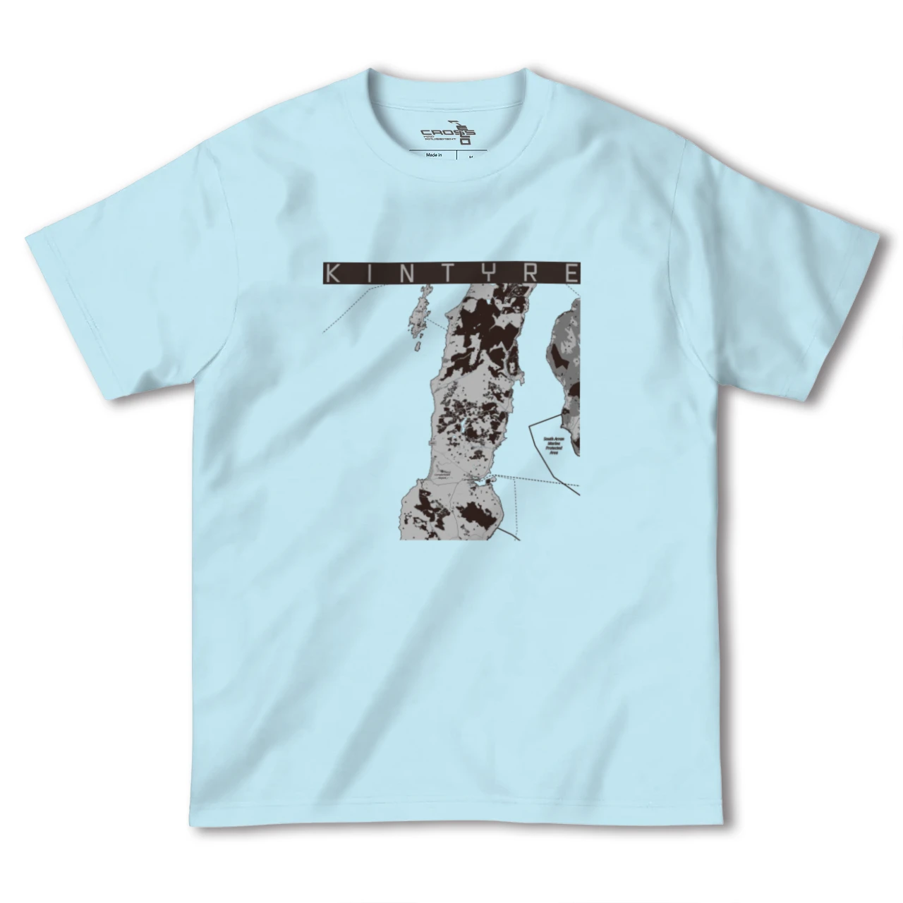 【キンタイア(イギリス)】地図柄ヘビーウェイトTシャツ