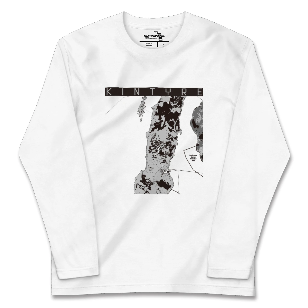 【キンタイア(イギリス)】地図柄ロングスリーブTシャツ