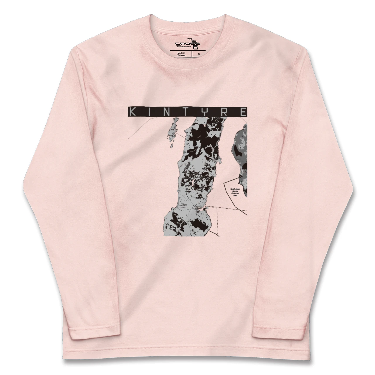 【キンタイア(イギリス)】地図柄ロングスリーブTシャツ