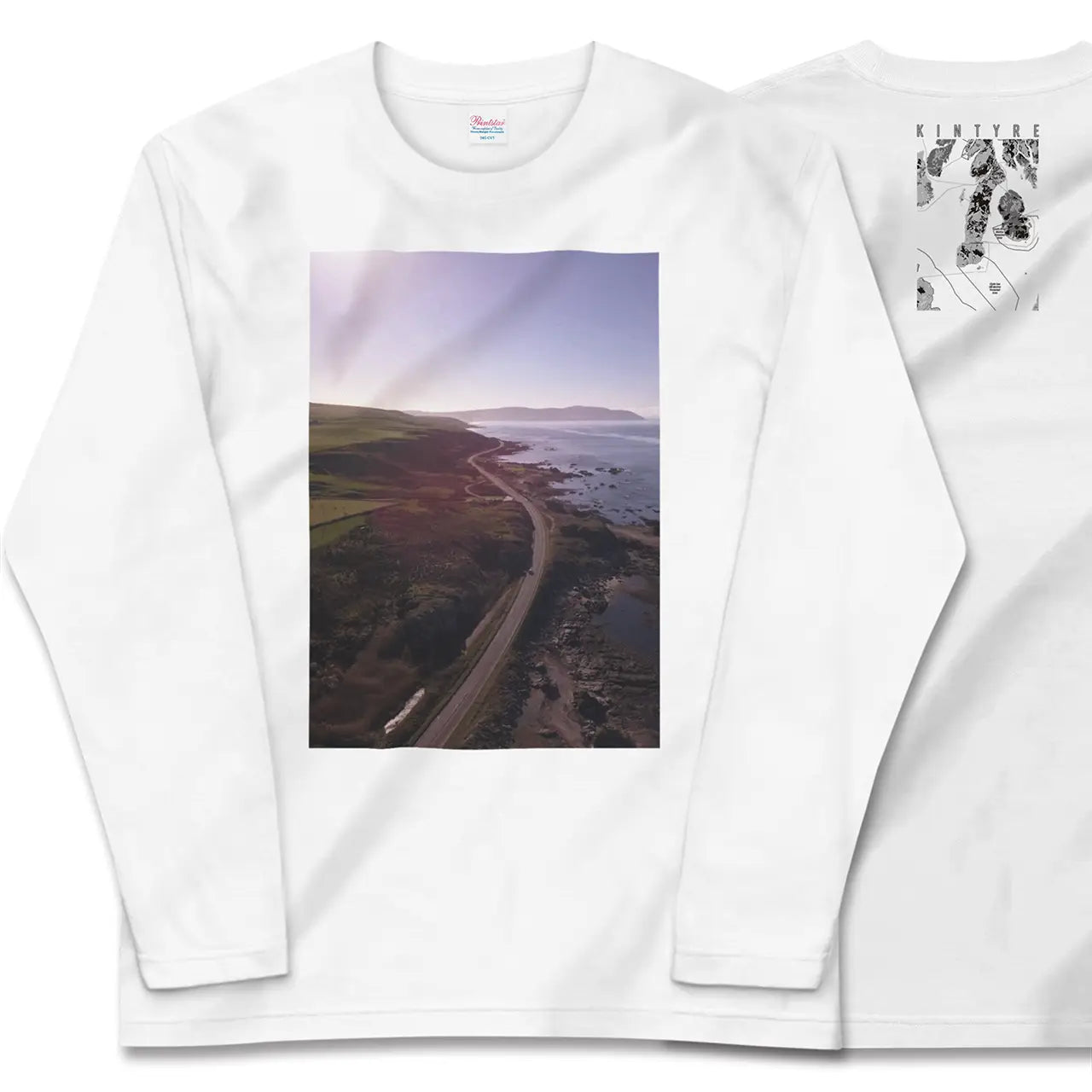 【キンタイア(イギリス)】Map World ロングスリーブTシャツ