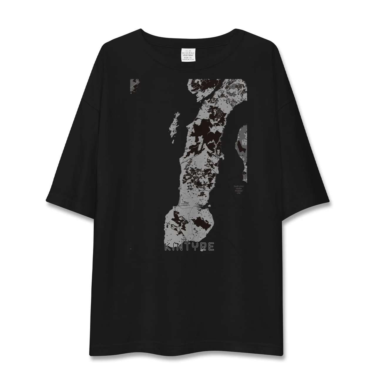 【キンタイア(イギリス)】地図柄ビッグシルエットTシャツ